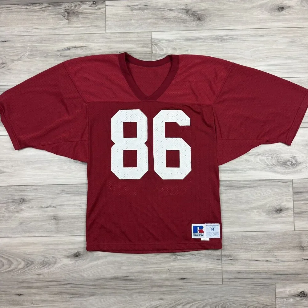 Vintage Alabama Crimson Tide Jersey Mens Medium 80s Russell Athletic #86 McCants